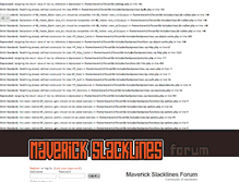 Tablet Screenshot of forum.maverickslacklines.co.uk