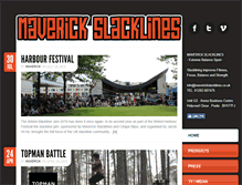 Tablet Screenshot of maverickslacklines.co.uk